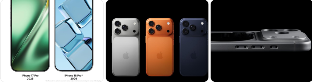 iPhone 18 Pro vs iPhone 17 Pro side by side comparison