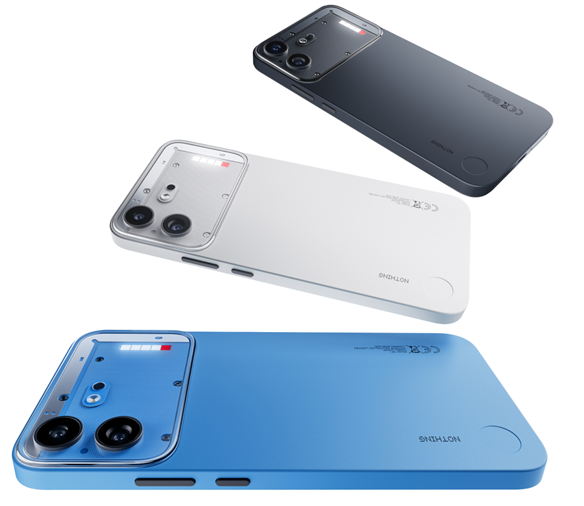 Nothing Phone 4b official design showing front and back with Glyph Interface